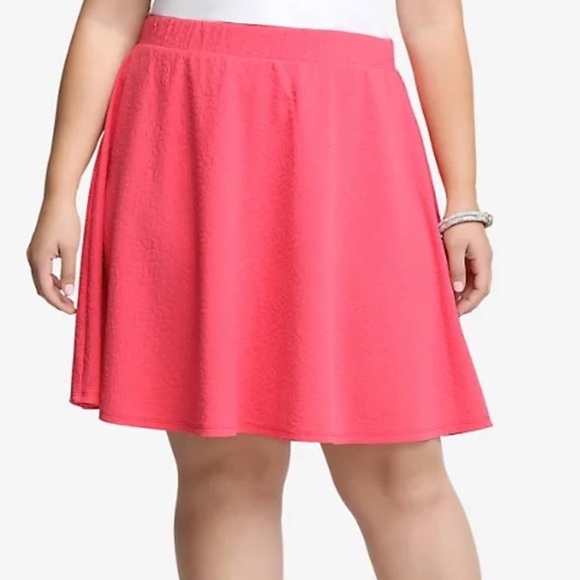 torrid Dresses & Skirts - Torrid | Coral Textured Skater Skirt | 2